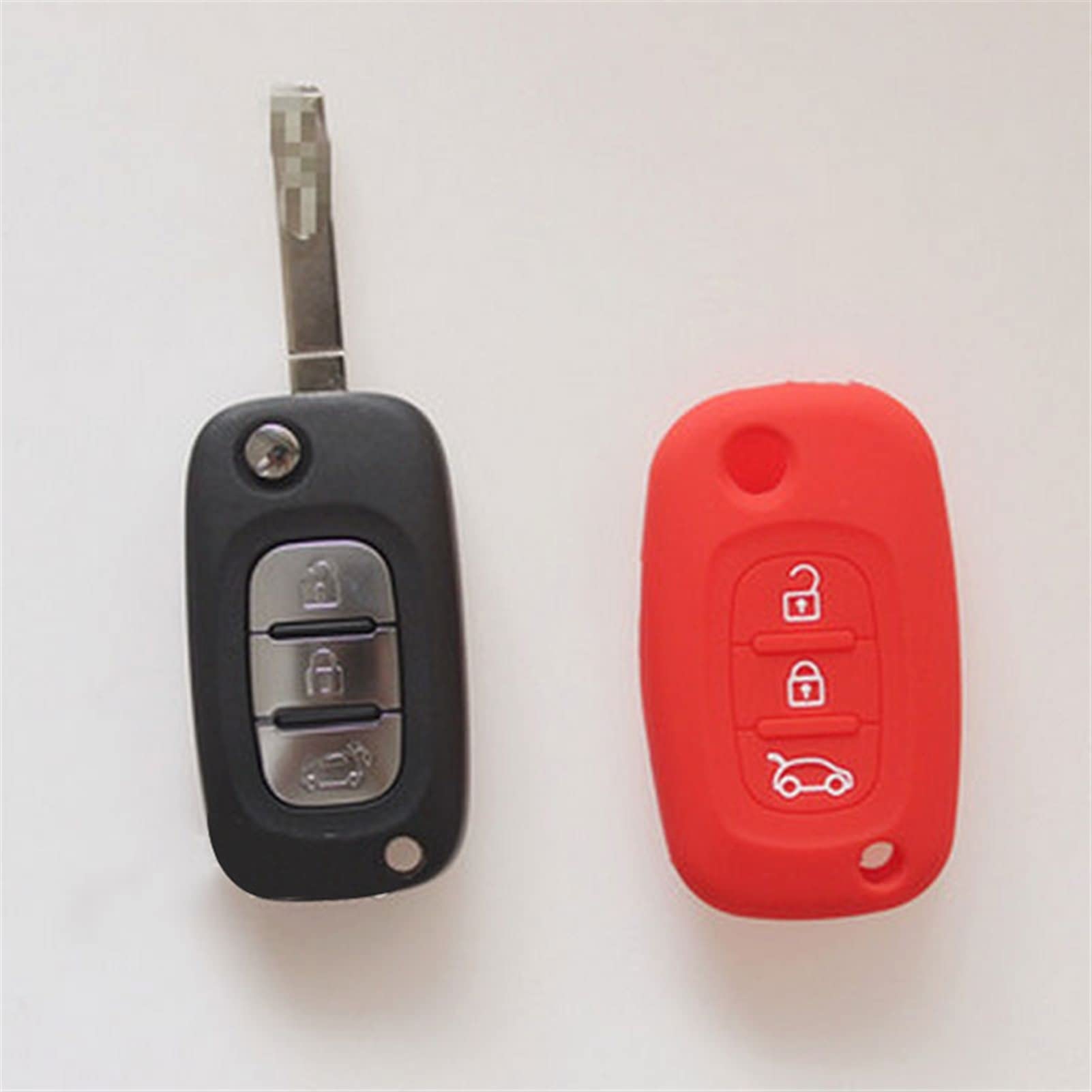 Protège clé Smart 453 Forfour en silicone rouge pour vos trajets urbains