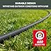 PLYPLYE Garden Hose 25ft, Made of TPU(Not PVC), Ultra-Light & Flexible Water Hose, Non-Shrinking, Easy to Store, Drinking Water Safe Material, All-weather, Black&Gray