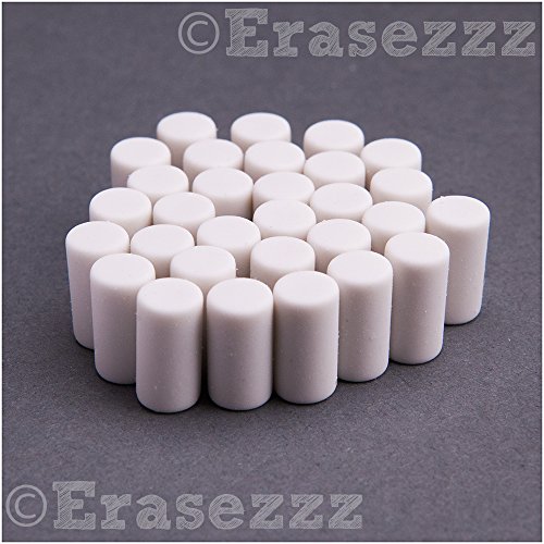 Latex Free ERASEZZZ - 30pc Replacement Eraser Refill Pack. Designed for the ERASEZZZ