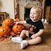 ABlibuy newborn Baby Boy Halloween Outfit Son Of A Witch Pumpkin Romper Short Sleeve Bodysuit Halloween Onesie Romper (Black, 3-6 Months)