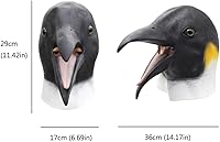 Vista 3 de PartyHop - Penguin Mask - Halloween Latex Animal Full Head Mask