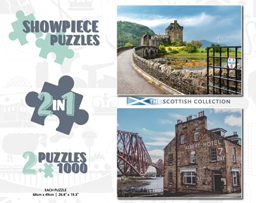 Showpiece Puzzles 2 x 1000 Piece Collection (Scotland), Various, 48 x 68 cm