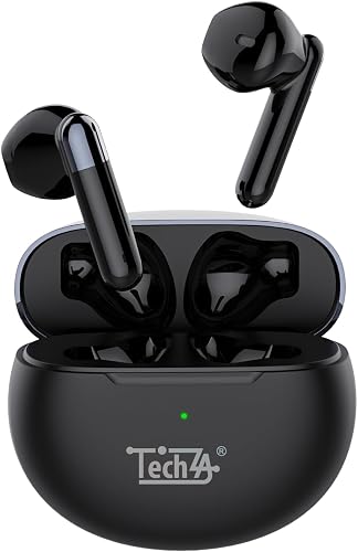 TZ-TW05 True Wireless Stereo Earbuds, Black, Bluetooth 6.0, Touch Controls, Built-in Microphone, 300mAh Charging Case