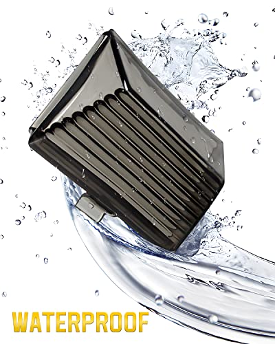 Anonemoto 2Pcs Smoked Fender Tip Lens Mud Guards Covers Lens Compatible For Harley Davidson Electra Glide Heritage Softail Touring (Front & Rear) #TOP3