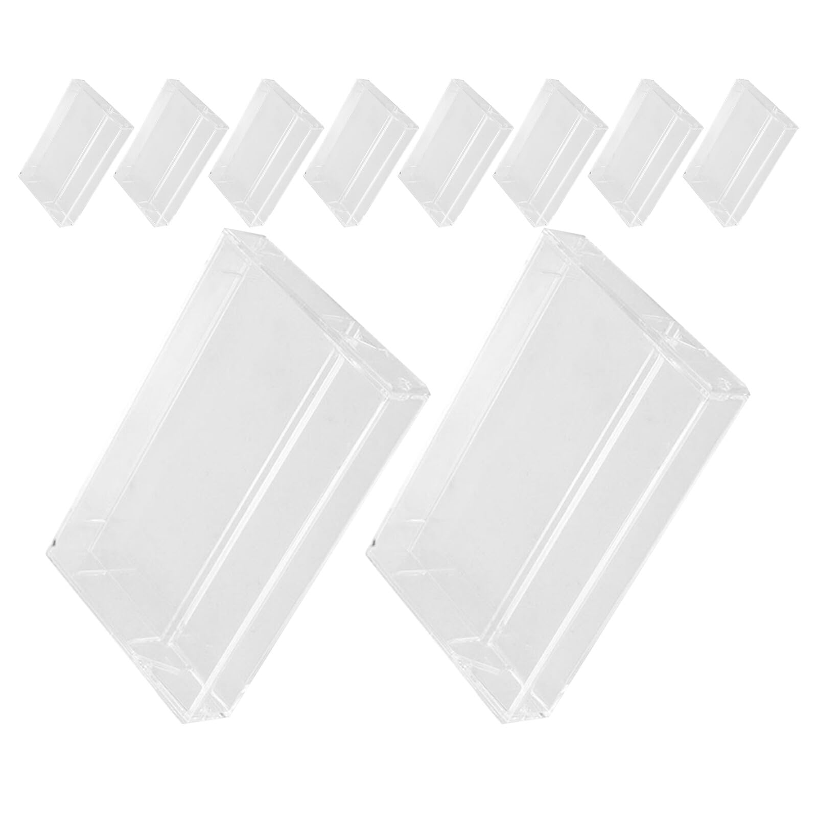 Boîte de rangement cassette audio rétro x15 en PP pour organiser le bureau
