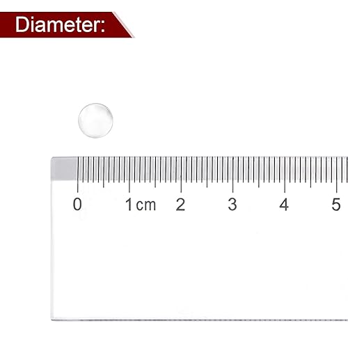 Miniatura 4 de HARFINGTON 250 cuentas de vidrio para hervir bolas de vidrio de 0.236 in de soda y lima, para mezclar botellas, transparente