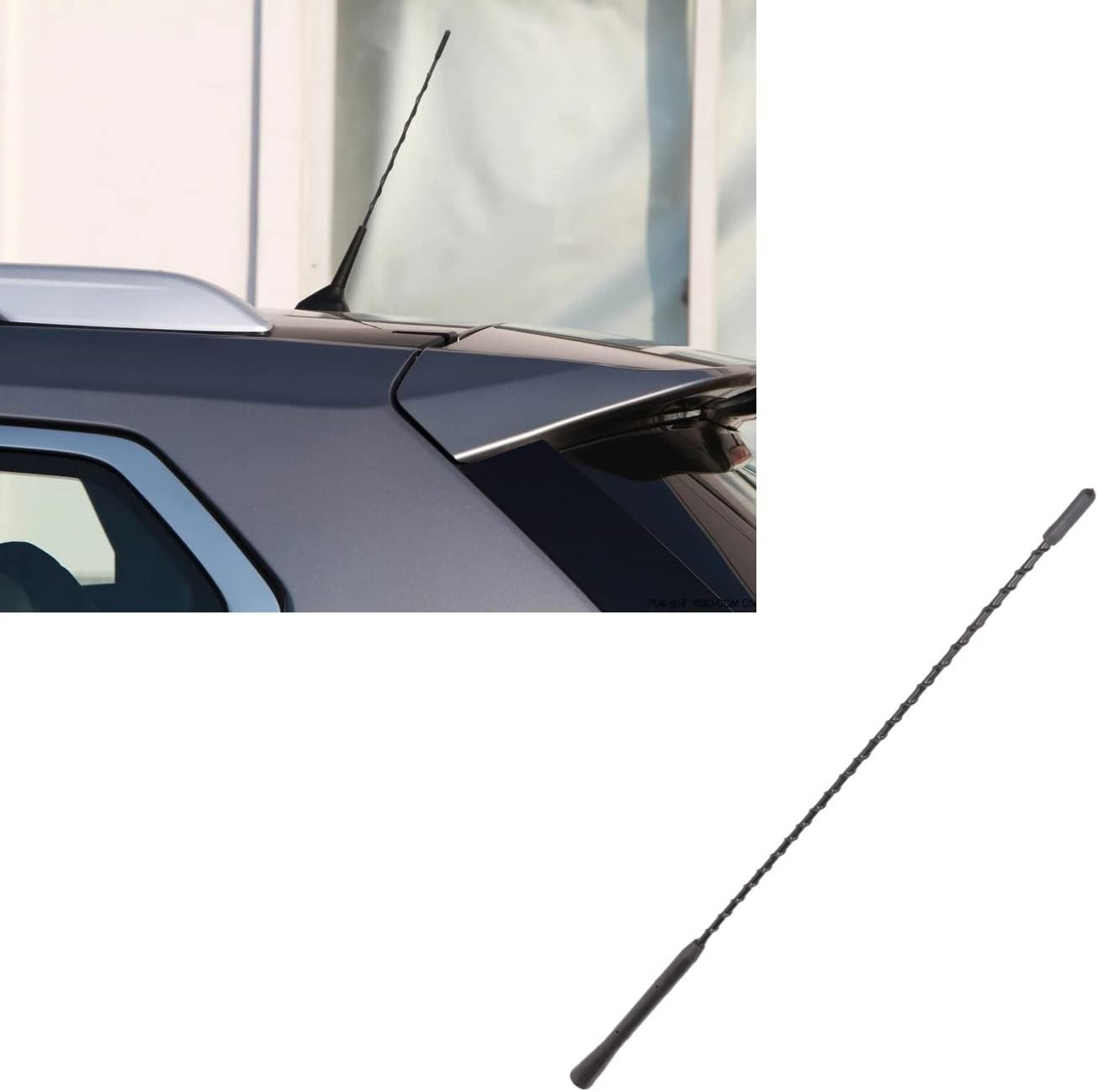Detachi Car Long Range AM/FM Replacement Audio Antenna Compatible with I20, i10 Grand, Fludic Verna, Eon, Baleno, & Swift Dezire, Jazz, Cr-V (Universal)