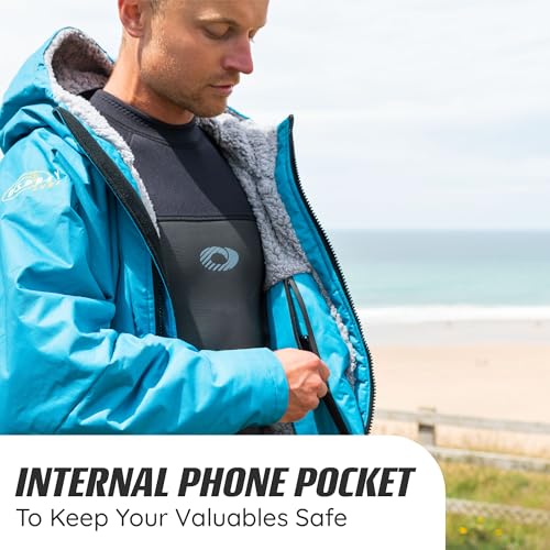 Osprey Adult Changing Robe, Waterproof Changing Robe, Swimming and Beach, Unisex, Teal