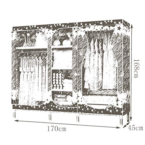 Armario para ropa de gran capacidad con estructura modular y estable 6