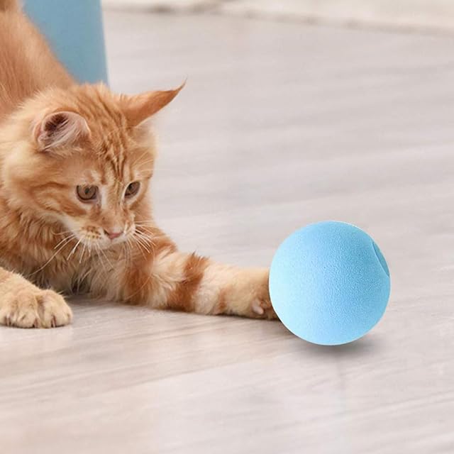 Foto 7 de 8 de Yumira 3 bolas de juguete interactivas para gatos, con sonido de pájaro y rana, sonido de cricket