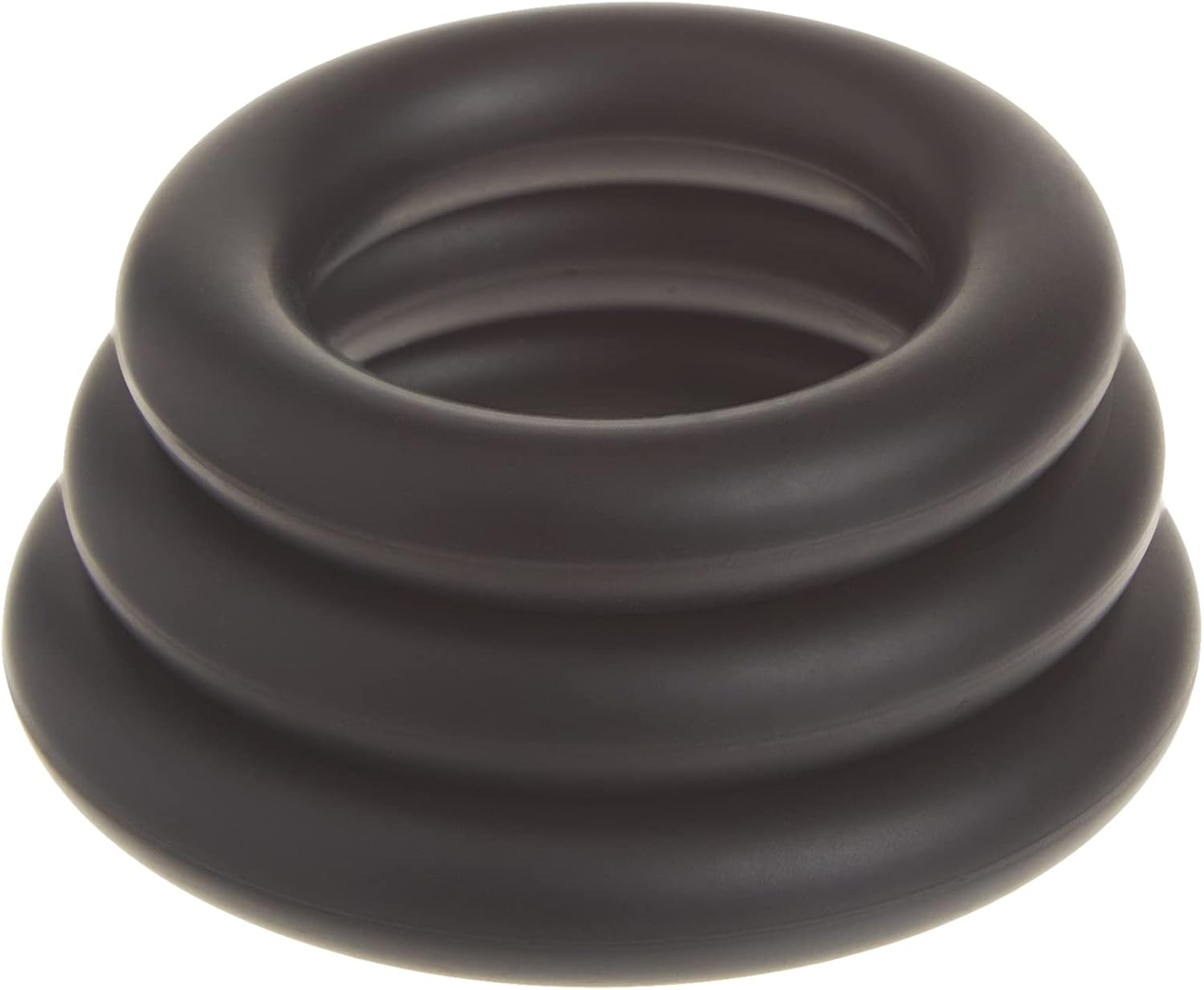Doc Johnson OptiMALE - Thick 3 C-Ring Set - Stretchy Silicone - Black