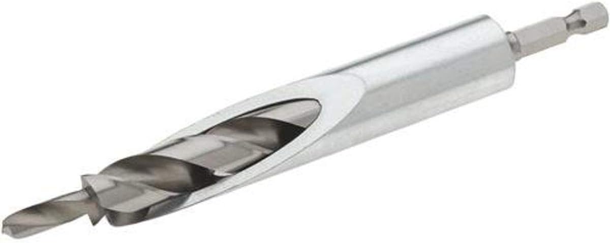 Kreg Foreman HD Heavy-Duty Drill Bit with Drill Guide - Consistent Pocket Hole Drilling - Creates 1/2" Diameter Pocket Holes - Woodworking Tool - DB210-HDBB