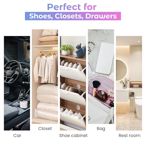 lavender scented sachets  long-lasting odor remover and freshener for shoes closets drawers and storage spaces  pack of 10