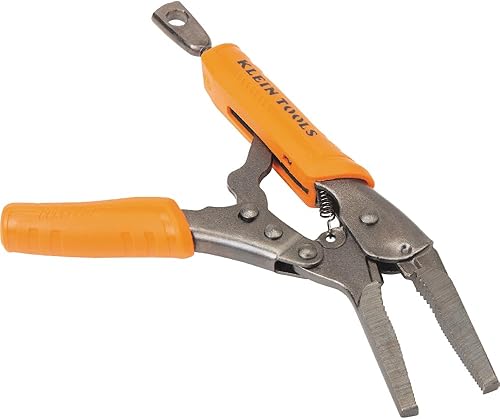 Miniatura 17 de Klein Tools 38663 Juego de alicates de bloqueo, alicates de punta larga de 7 pulgadas y alicates de mandíbula curvados de 10 pulgadas, alto par