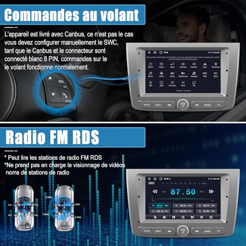 Autoradio GPS Alfa Romeo Mito pour voyager connecté avec Wi-Fi et grand écran tactile - 7