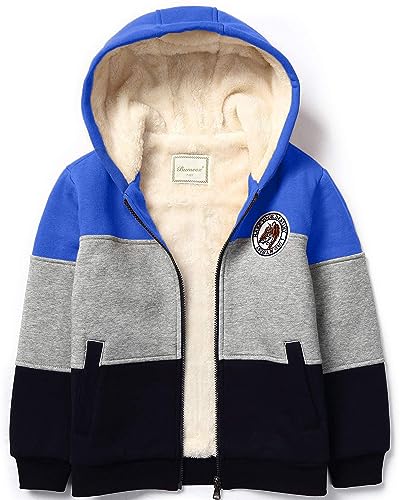 Image of Bumeex Kids Boy's Girl's Sherpa Fleece Lined Jacket 2-14Y(Toddler /Kid)