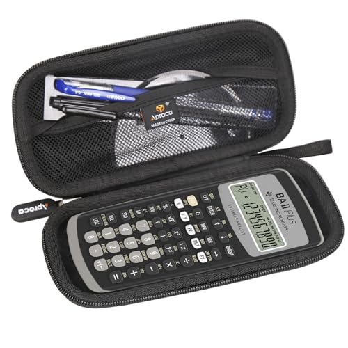Image of Aproca Hard Travel Storage Carrying Case for Texas Instruments BA II Plus Financial Calculator,Black