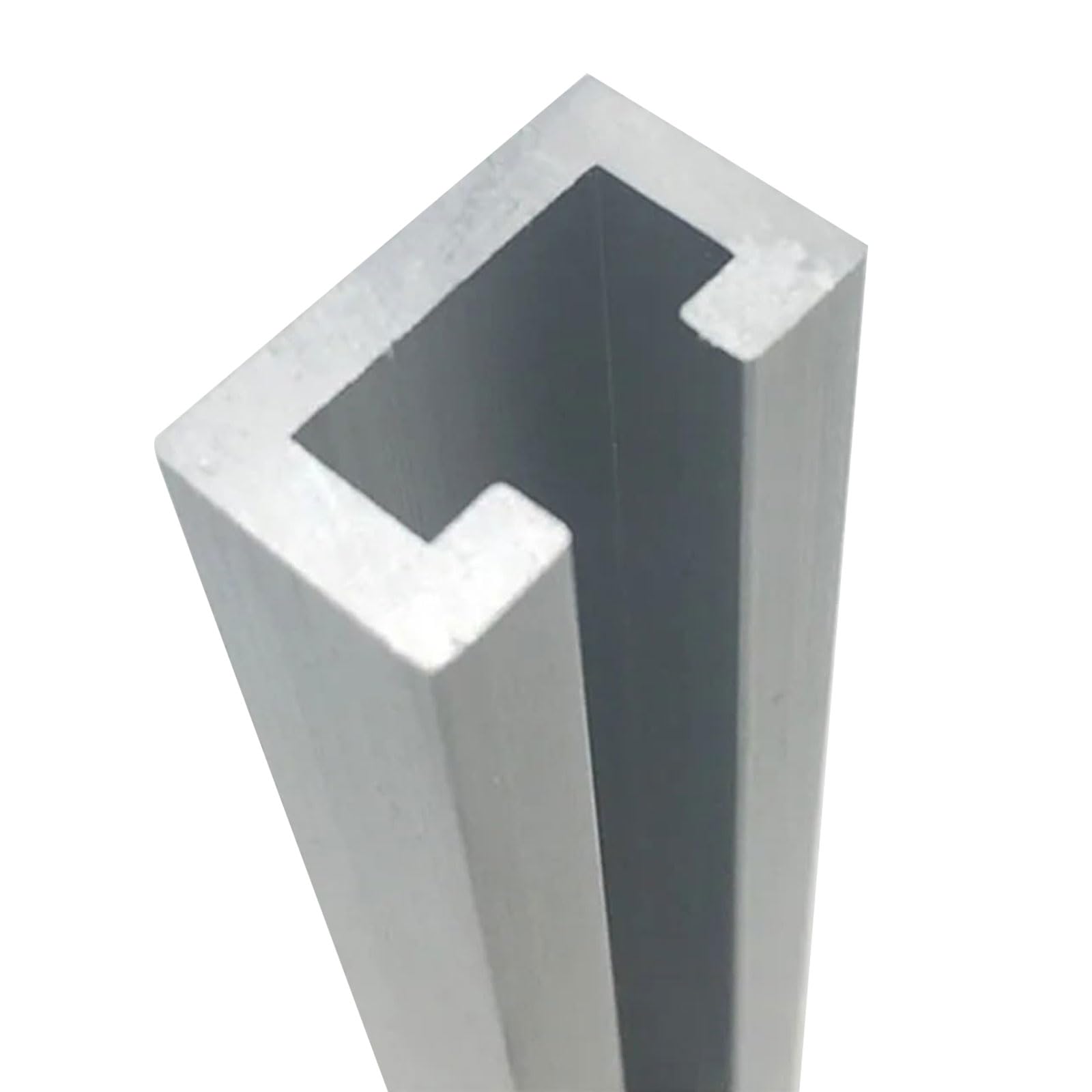 Profilé en C en aluminium 1 m (24 x 10-34 x 31 mm / 30 x 9 x 1 mm) | Rainure en U avec bride intérieure for capteurs, LED et montage d'automatismes/bricolage(23x15x2mm 12mm)