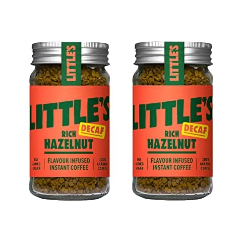 Little's Rich Hazelnut Flavoured Decaf Instant Coffee 50g (Pack of 2) Cover