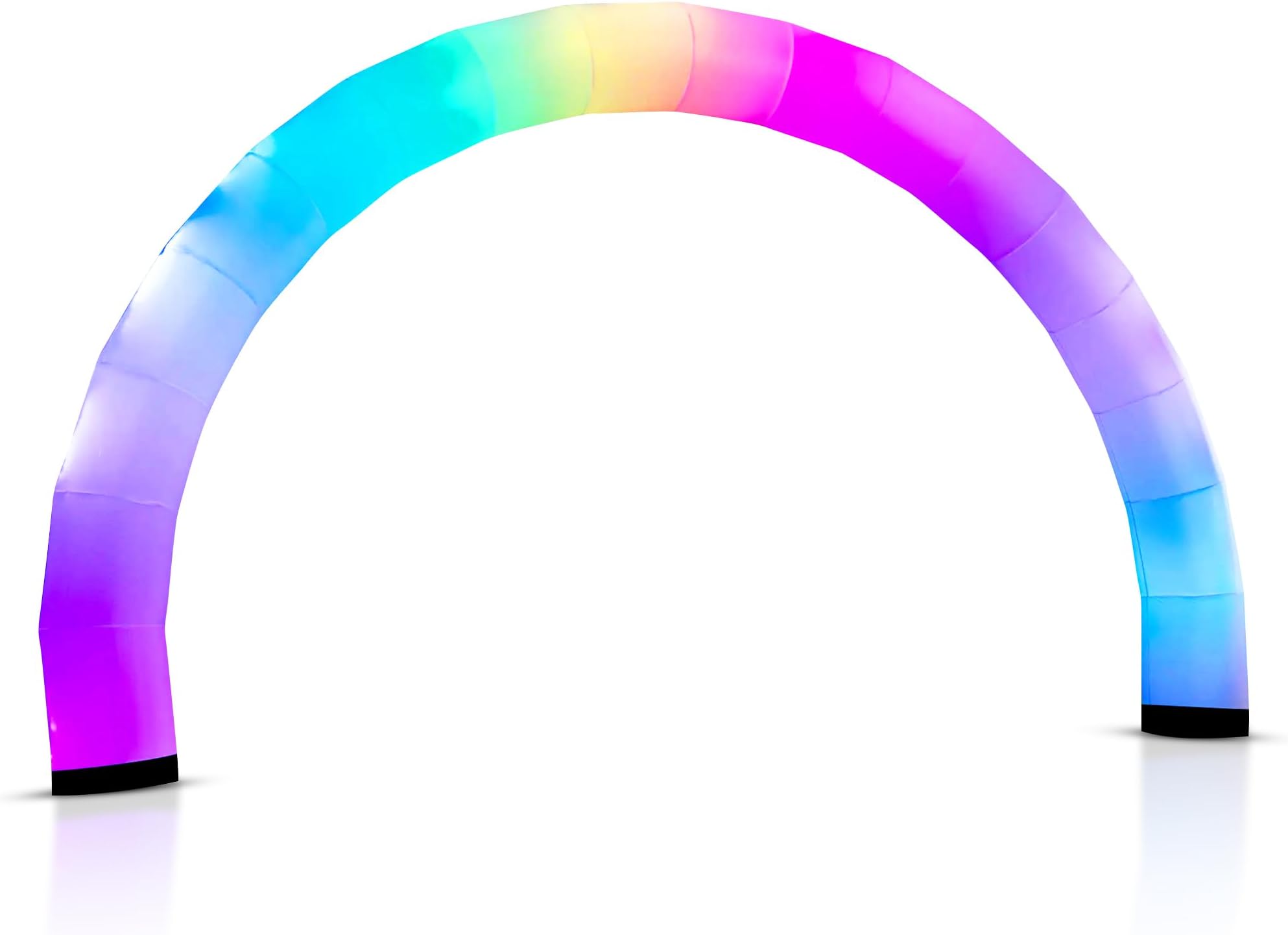 Plenty Concepts Inflatable Color Changing Arch 9' x 15' x 18", Sand Bag Base, 4 Modes, Color Changing LEDs