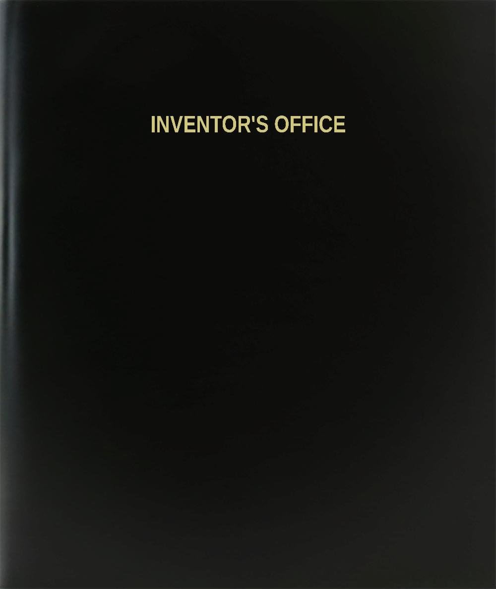 BookFactory Inventor's Office Log Book/Journal/Logbook - 120 Page, 8.5''x11'', Black Hardbound (XLog-120-7CS-A-L-Black(Inventor's Office Log Book))