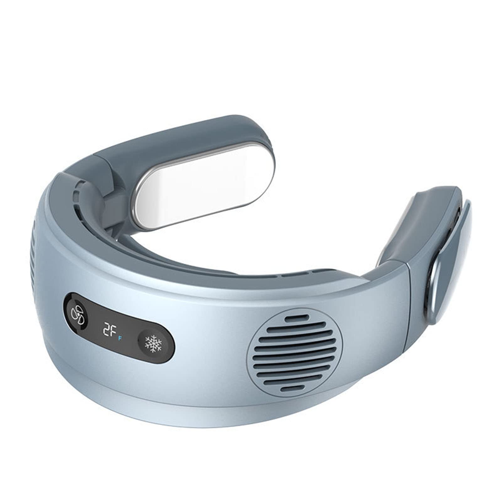 aieibuy Hanging Neck Fan Mobile Air Conditioner Cooler Outdoor Wearable Foldable Bladeless Neck Cooling Fan 5000Mah Battery