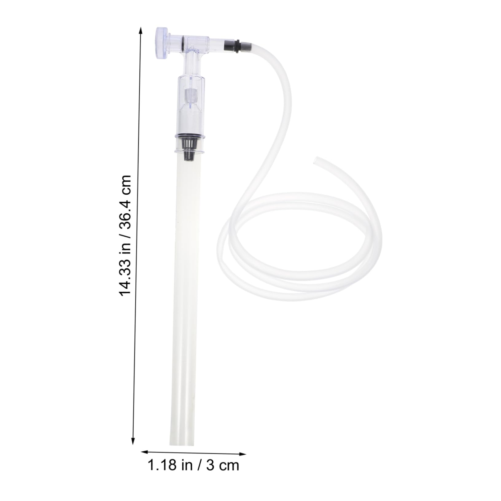 Happyyami 2 Pièces Changement d'eau Aquarium Distributeur Para Pompe Baril Piscine Conditionneur Poisson Étang Tuyau Évacuation Changeur Réservoir Air Filet Changement d'eau D'aquarium
