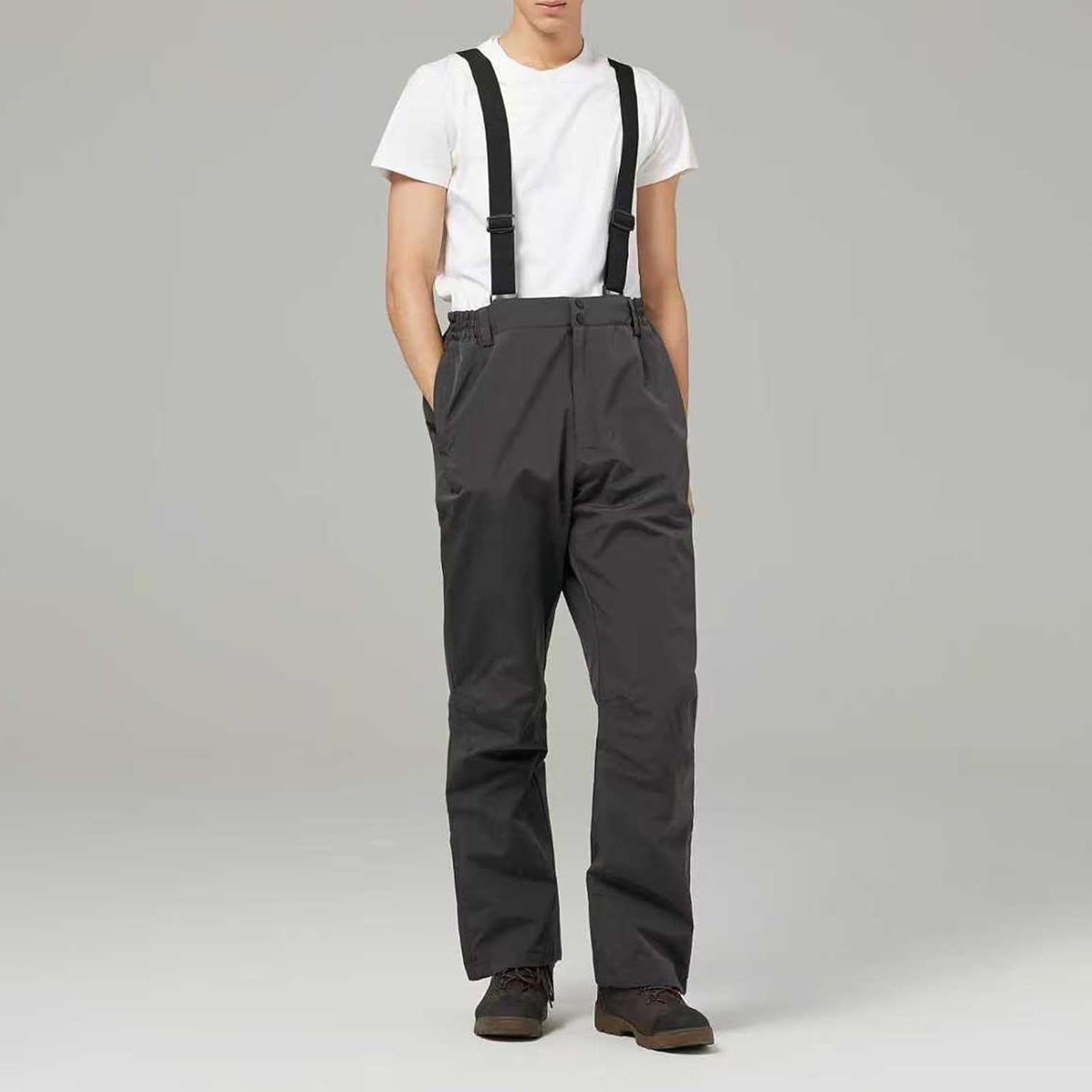 Snow Pants for Men Women Waterproof Warm Snowboard Bibs Winter Windproof Hiking Jumpsuit Overalls with Suspenders