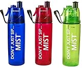 O2 Cool Mist 'N Sip Drinking and Misting Hydration Bottle (Colors May Vary) 1 Bottle