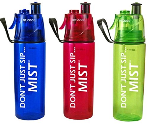 O2 Cool Mist 'N Sip Drinking and Misting Hydration Bottle (Colors May Vary) 1 Bottle