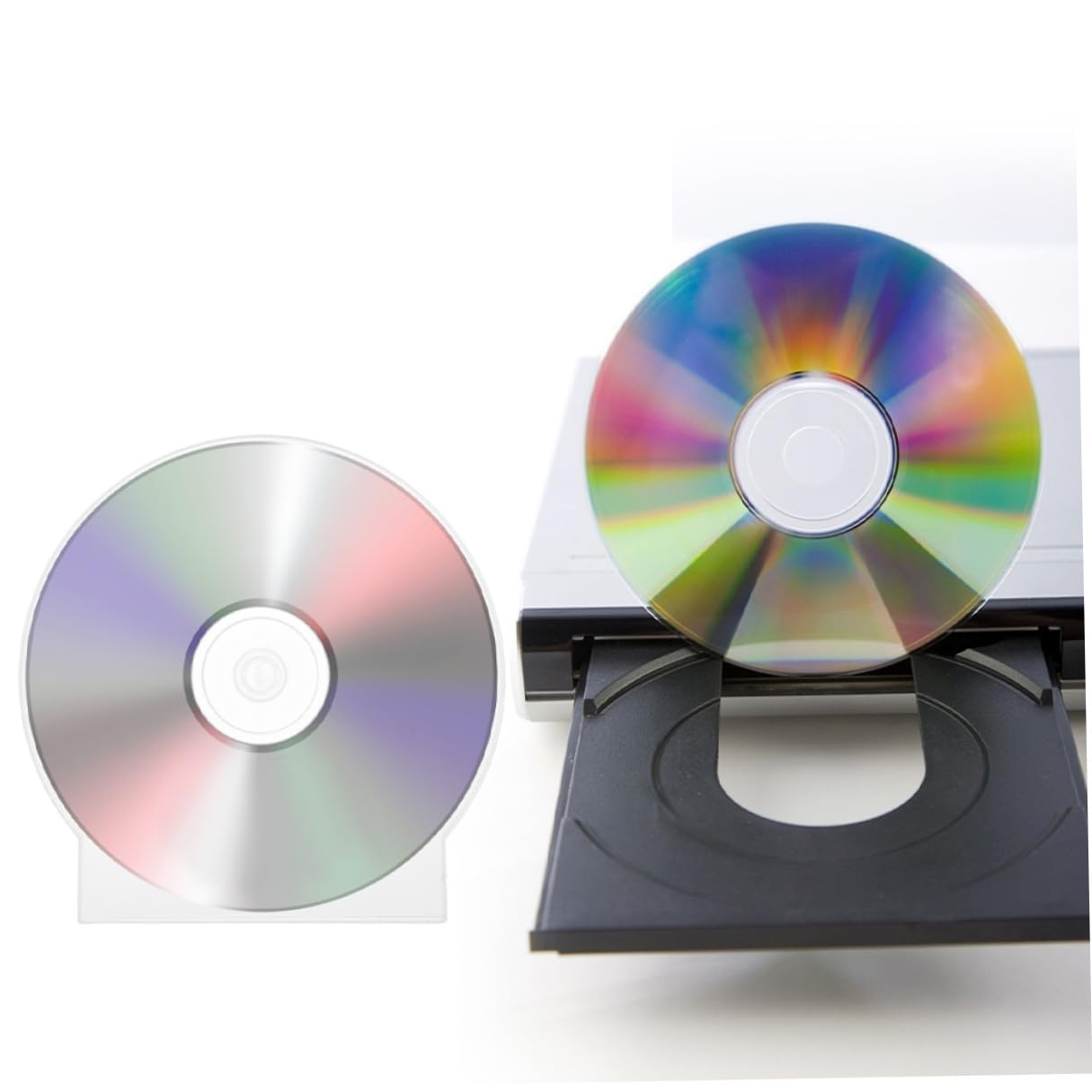 NOLITOY 50 pezzi Custodie CD Trasparenti in Plastica Resistente Scatole per Archiviazione e Protezione CD Dvd Custodie Leggere e Compatte per Conservazione Sicura Dischi