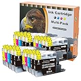Juego de 20 cartuchos de tinta equivalente a LC-1280 LC-17 LC-77 LC-79 LC-450 Brother MFC J5910 DW/MFC J6510 W/MFC J6710 DW/MFC J6910 DW