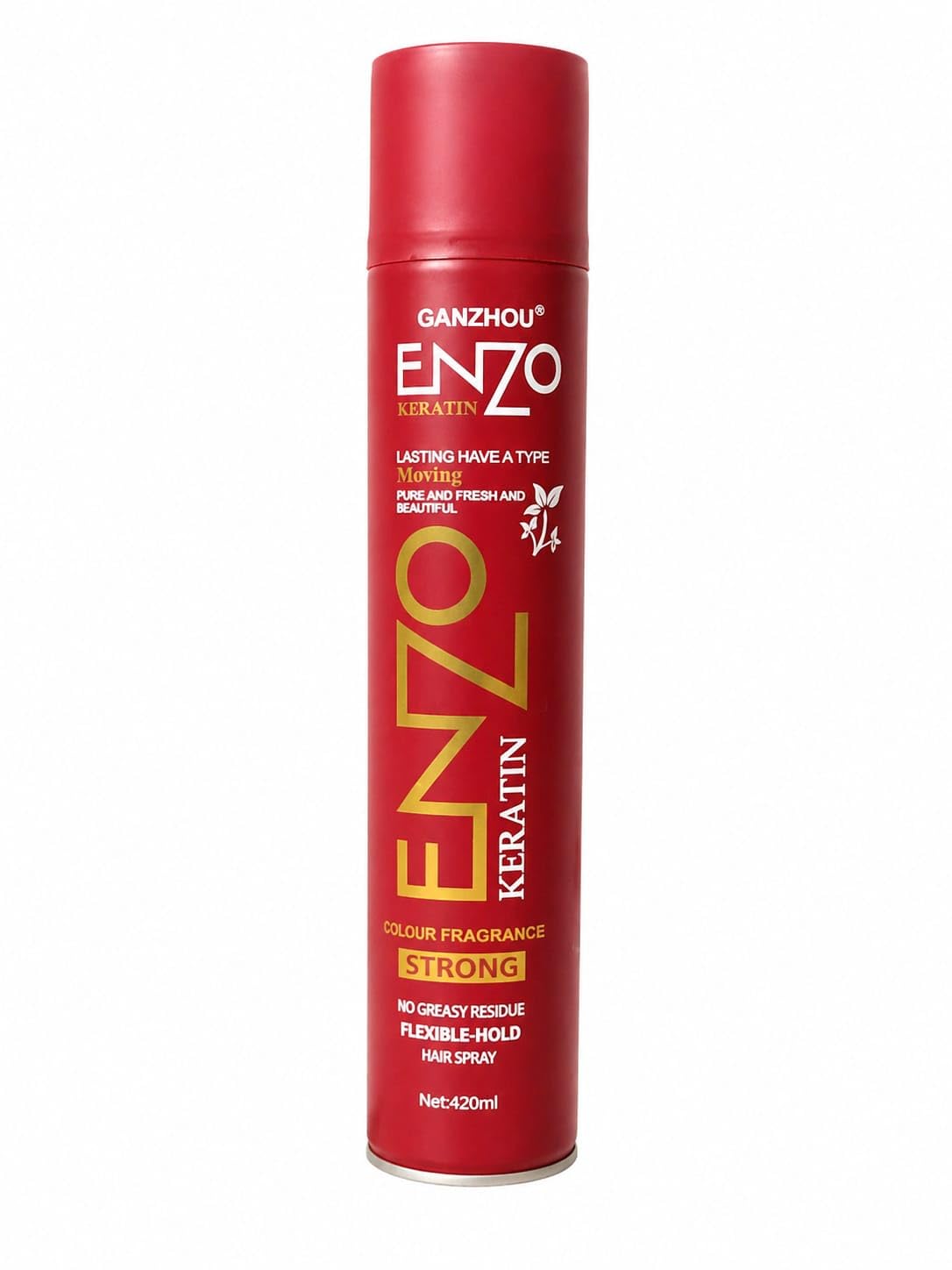ENZO Keratin Hair Spray 420ml – Strong Hold, Long Lasting, Non-Greasy with Pleasant Fragrance-image-17