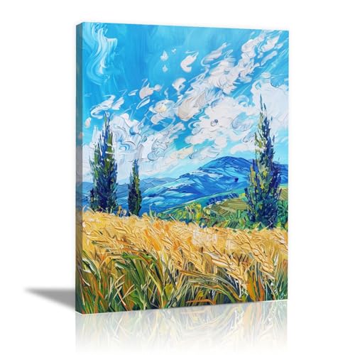 Peinture à l'huile abstraite sur toile tendue avec finitions haut de gamme