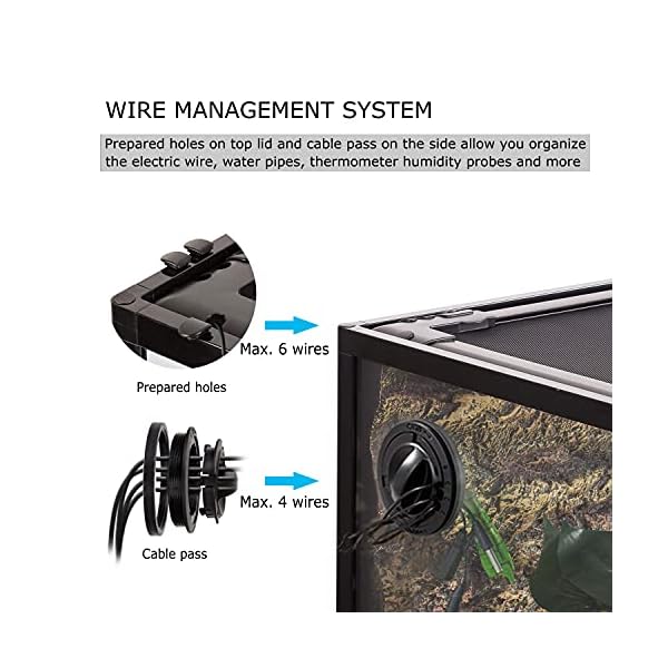 REPTI-ZOO-Tempered-Glass-Reptile-Terrarium-30-Gallon-Wide-Reptile-Tank-30-x-12x-18-for-Reptile-Pets-Bearded-Dragon-Gecko-Lizard-Double-Front-Opening-Doors-Top-Screen-Ventilation REPTI-ZOO-Tempered-Glass-Reptile-Terrarium-30-Gallon-Wide-Reptile-Tank-30-x-12x-18-for-Reptile-Pets-Bearded-Dragon-Gecko-Lizard-Double-Front-Opening-Doors-Top-Screen-Ventilation