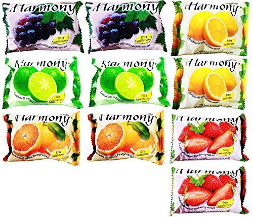 AL- FALAH Harmony fruity soaps | Pack of 10 (5 different flavours x 2 set =10 Soaps) (Assorted Flavours) - Review, Price and Buying Guide