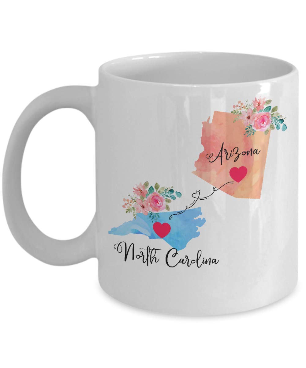 Mother's Day Unique Gifts for Family, Thoughtful Coffee Mug, Long Distance Gifts from Arizona to North Carolina