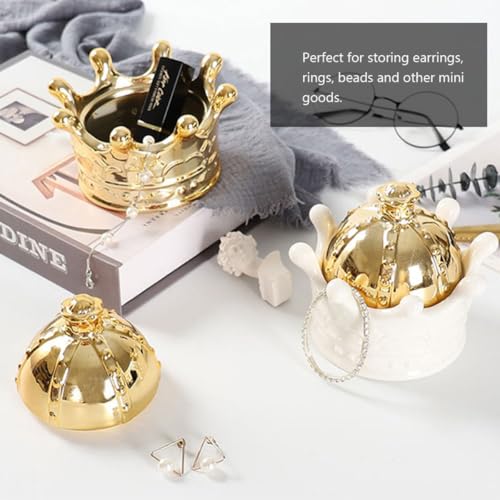 Boîte à bijoux blanche en porcelaine pour coiffeuse et rangement de nuit - 7