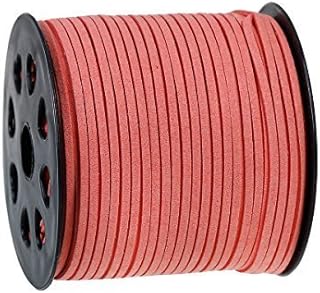 SiAura Material - Suave Imitación de Gamuza Subir Volumen 100m Rodillo - Color Seleccionable - Rojo, 100m