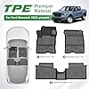 Cacartist Floor Mats Custom Fit for Ford Maverick 2026 2025 2024 2023 2022 (Only Fits Hybrid Models) TPE 3D All Weather Waterproof Durable Heavy Duty 1st & 2nd Row Floor Liners