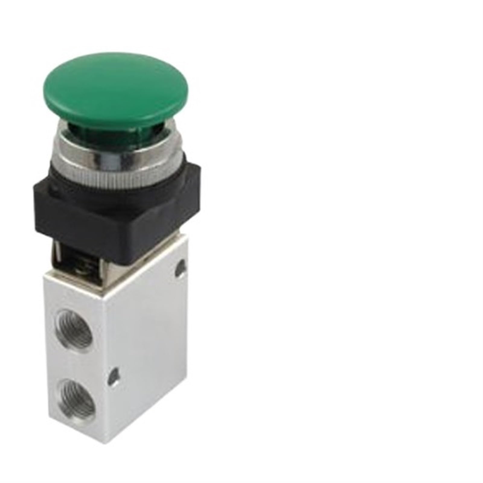 Vanne mécanique pneumatique 2 voies bouton champignon vert interrupteur pneumatique 1/4 PT