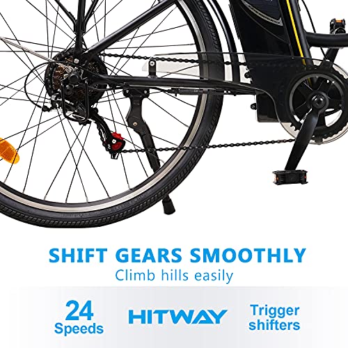 HITWAY 26 Inch Electric Bike,250W Lightweight City Cruiser E Bike,Shimano 7-Speed,Classic Ladies Dutch Style Electric… - Image 4
