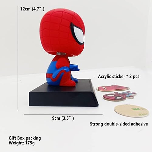 Sailorsunny Amazing Hero Spider Dashboard Toys Bobblehead Car Interior Accessories , Big Hero Car Doll Cute Car Accessories, Silicone Spider Bobble Head For Car Dashboard Toys Phone Holder #TOP3