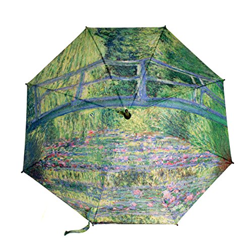 Preisvergleich Produktbild Stockschirm Kunst-Motiv Claude Monet Gemälde Regenschirm - Rosemarie Schulz (Grün)