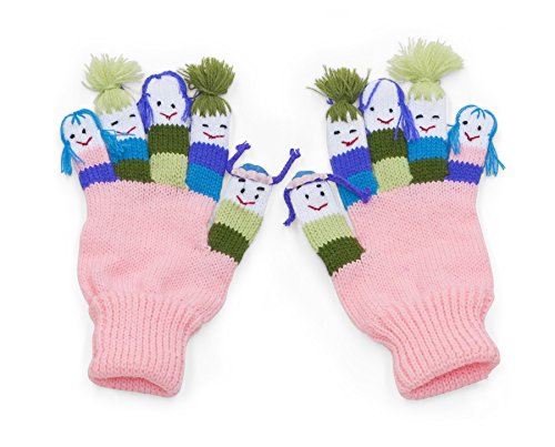 Kidorable Girls' Little Gloves, Pink, Large (ages 9 and up)