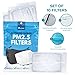 AIRNEX 10pcs PM 2.5 Activated Charcoal Filter Mask Inserts - 5 Layers Protection PM2.5 Mask Filter Insert - PM 2.5 Filter Mask Replacement - Filtros para Mascarillas