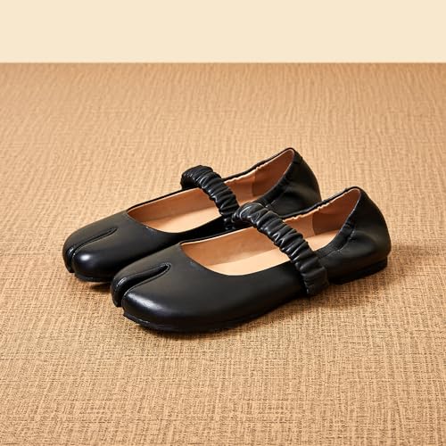 Women Mary Janes Shoes Ballerina Flats Split Toes Flats Fashion Ankle Strap Walking Shoes 7