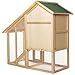 Conejera refugio para mascotas pequeñas chalet de lujo conejos 140x65x119 cm