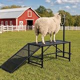 650 LBS Livestock Trimming Chute with Ramp