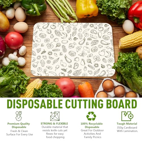Set 30 Hojas Desechables para Cortar Papel Cocina miniatura 3